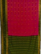 MIMOSA Rani Mysore Silk Saree — pallu and zari work detail