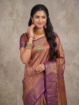MIMOSA Magenta Kanjivaram Art Silk Saree — pose 10 styling detail
