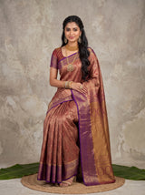 MIMOSA Magenta Kanjivaram Art Silk Saree — pose 8 styling detail