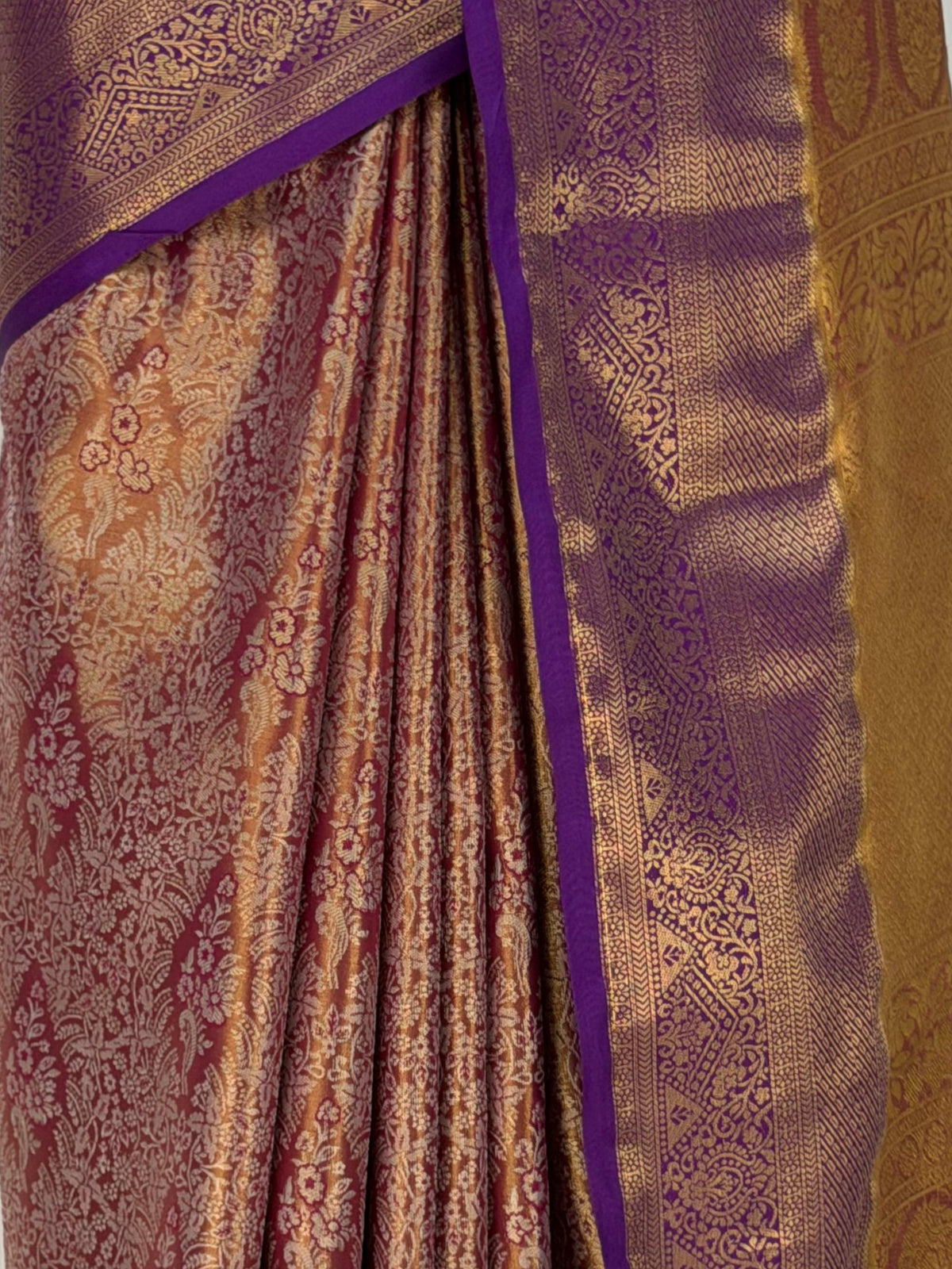 MIMOSA Magenta Kanjivaram Art Silk Saree — fleets shot full lifestyle