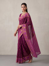 MIMOSA Jamun Mysore Silk Saree — pose 9 styling detail