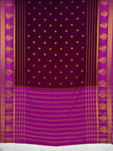 MIMOSA Jamun Mysore Silk Saree — pallu and zari work detail