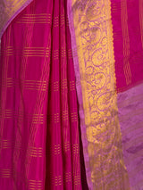 MIMOSA Rani Mysore Silk Crepe Saree — fleets shot full lifestyle