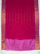 MIMOSA Rani Mysore Silk Crepe Saree — pallu and zari work detail