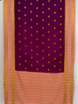 MIMOSA Jamun Mysore Silk Saree — pallu and zari work detail