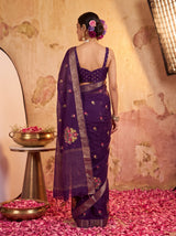 MIMOSA Jamun Jaipur Saree — pose 2 styling detail