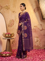 MIMOSA Jamun Jaipur Saree — pose 3 styling detail