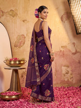 MIMOSA Jamun Jaipur Saree — pose 5 styling detail