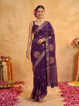 MIMOSA Jamun Jaipur Saree — pose 6 styling detail