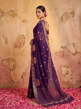 MIMOSA Jamun Jaipur Saree — pose 9 styling detail