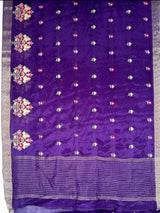 MIMOSA Jamun Jaipur Saree — pallu and zari work detail