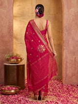 MIMOSA Rani Jaipur Saree — pose 2 styling detail