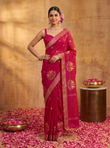 MIMOSA Rani Jaipur Saree — pose 4 styling detail