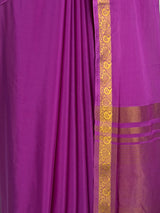 MIMOSA Lavender Mysore Silk Crepe Saree — fleets shot full lifestyle