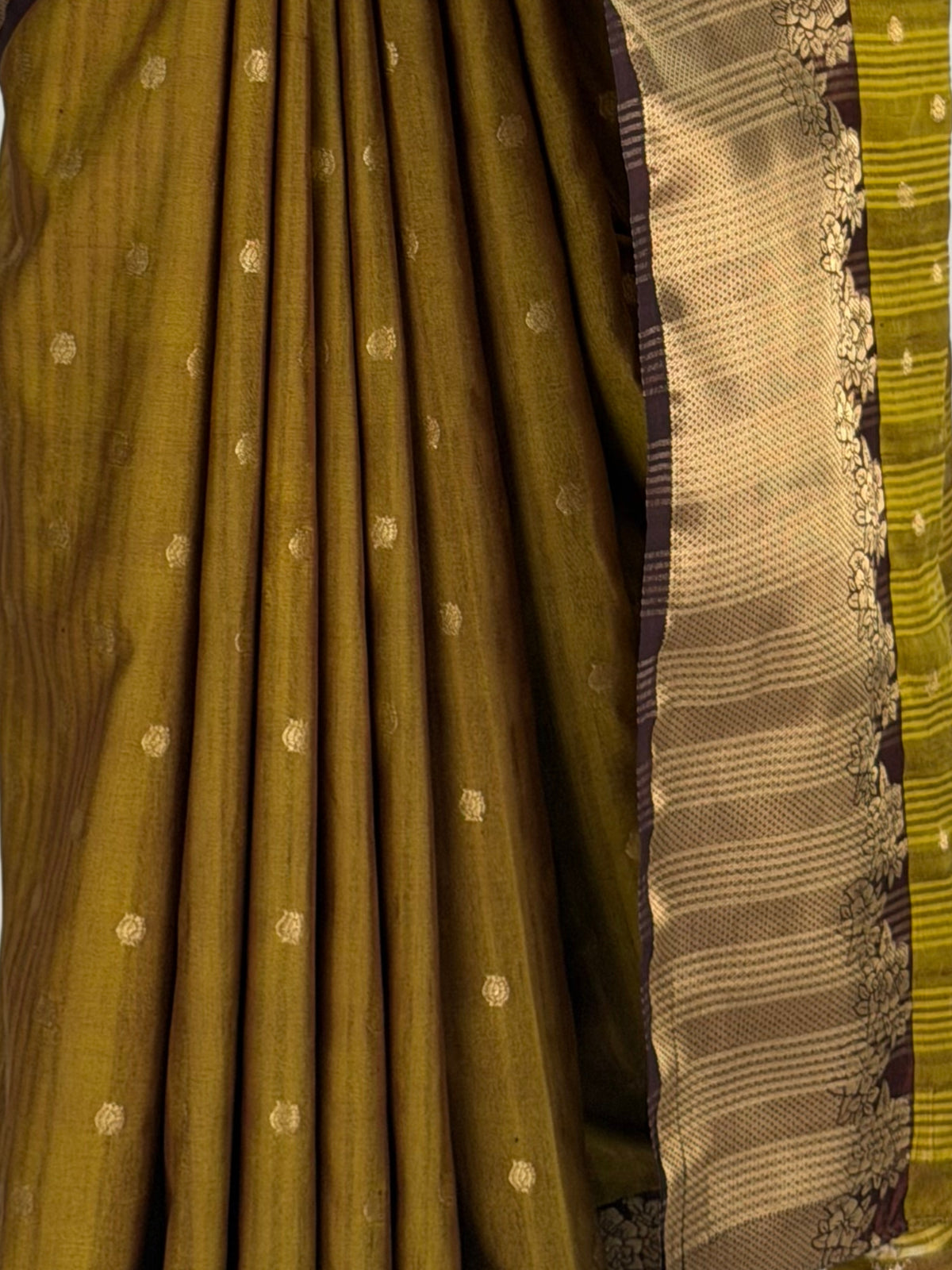 MIMOSA Chocolate Banarasi Raw Silk Saree — fleets shot full lifestyle