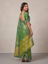 MIMOSA Rama Banarasi Saree — pose 7 styling detail