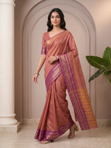 MIMOSA Lavender Banarasi Saree — pose 6 styling detail