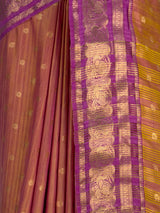 MIMOSA Lavender Banarasi Saree — fleets shot full lifestyle