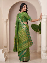 MIMOSA Rama Banarasi Saree — pose 7 styling detail