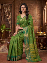 MIMOSA Rama Banarasi Saree — pose 8 styling detail