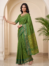 MIMOSA Rama Banarasi Saree — pose 9 styling detail