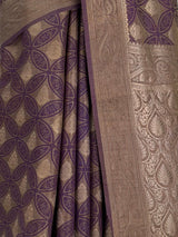 MIMOSA Jamun Kanjivaram Saree — fleets shot full lifestyle