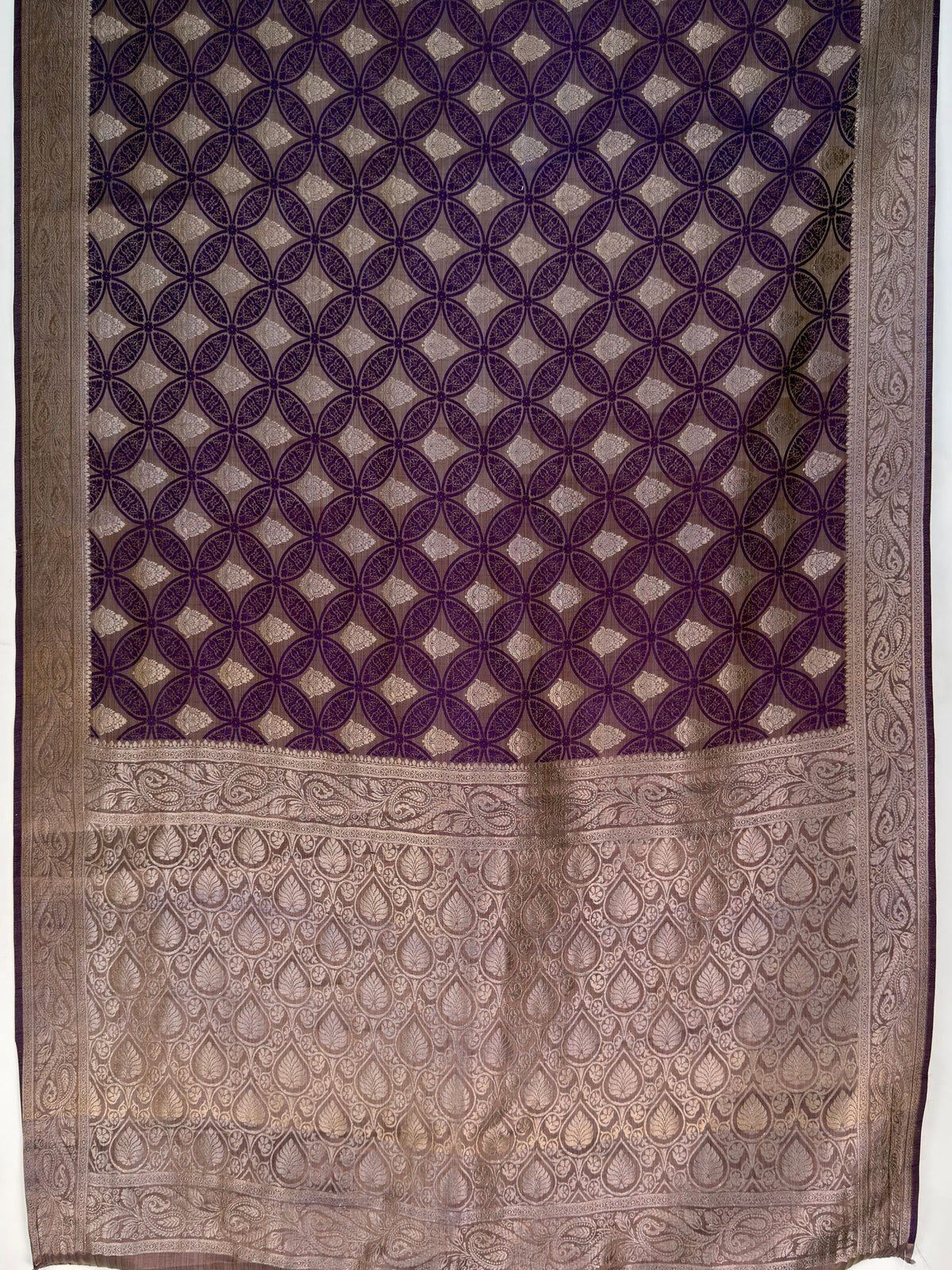 MIMOSA Jamun Kanjivaram Saree — pallu and zari work detail