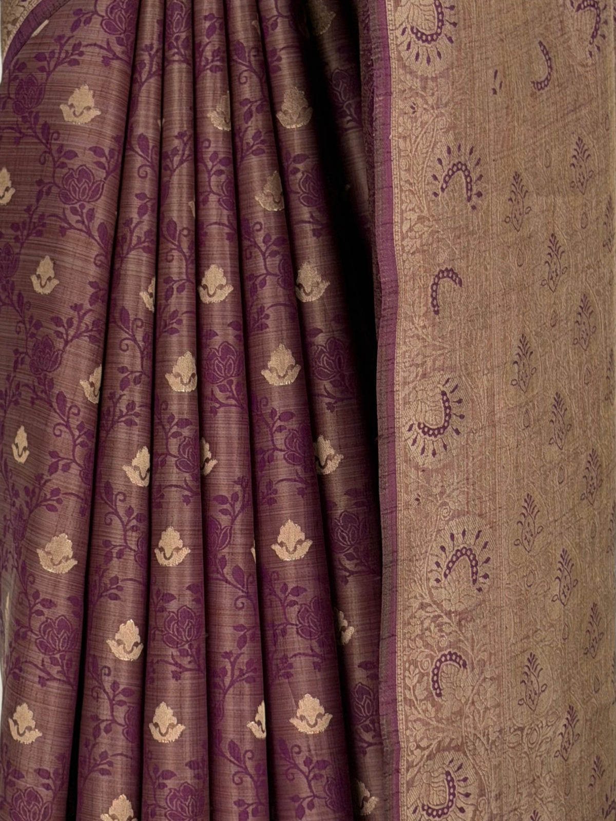 MIMOSA Jamun Kanjivaram Saree — fleets shot full lifestyle