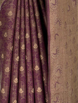 MIMOSA Jamun Kanjivaram Saree — fleets shot full lifestyle