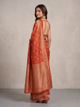 MIMOSA Red Kanjivaram Saree — pose 7 styling detail