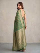 MIMOSA Rama Kanjivaram Saree — pose 7 styling detail