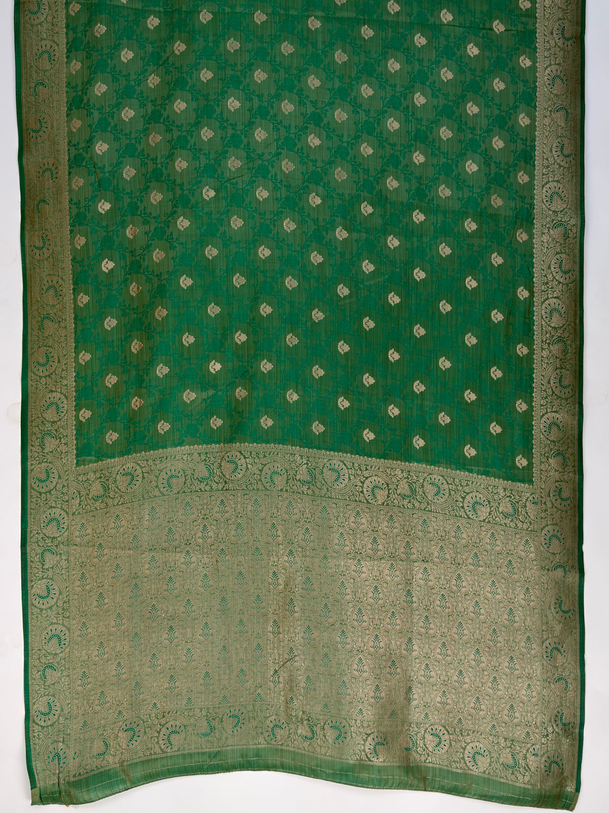 MIMOSA Rama Kanjivaram Saree — pallu and zari work detail