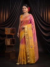 MIMOSA Gold Jaipur Saree — pose 5 styling detail