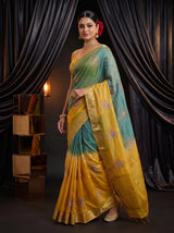 MIMOSA Mustard Jaipur Saree — pose 9 styling detail