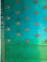 MIMOSA Rama Jaipur Saree — pallu and zari work detail