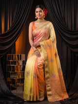MIMOSA Yellow Jaipur Saree — pose 8 styling detail
