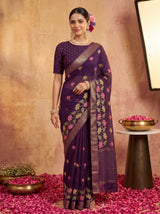 MIMOSA Jamun Jaipur Saree — pose 10 styling detail
