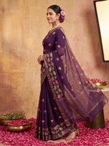 MIMOSA Jamun Jaipur Saree — pose 9 styling detail