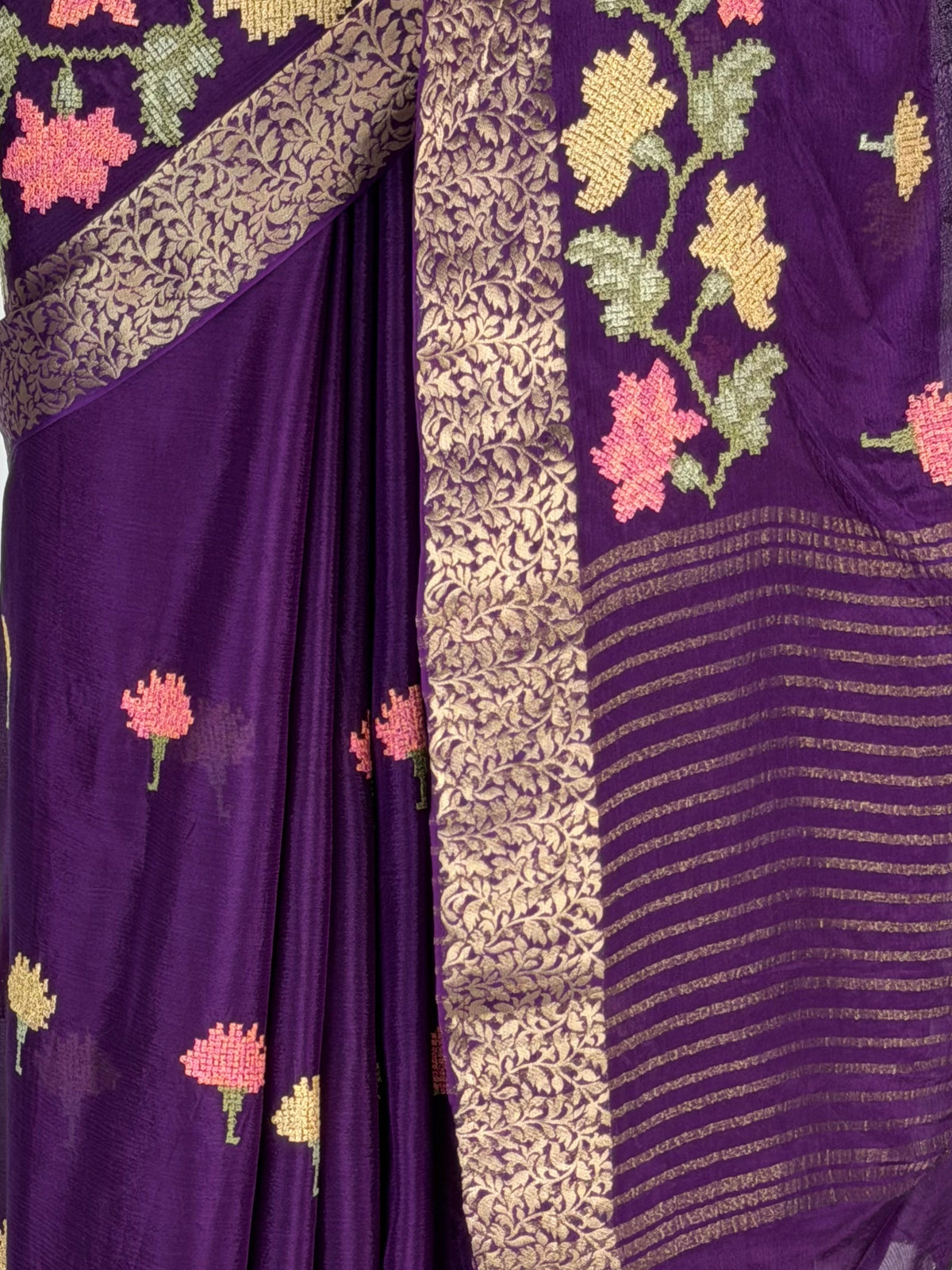 MIMOSA Jamun Jaipur Saree — fleets shot full lifestyle