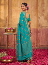 MIMOSA Rama Jaipur Saree — pose 7 styling detail