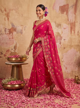 MIMOSA Rani Jaipur Saree — pose 6 styling detail
