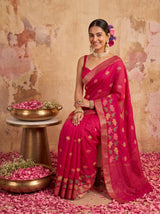 MIMOSA Rani Jaipur Saree — pose 8 styling detail