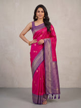MIMOSA Rani Kanjivaram Saree — pose 4 styling detail