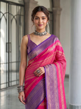 MIMOSA Rani Kanjivaram Art Silk Saree — pose 10 styling detail