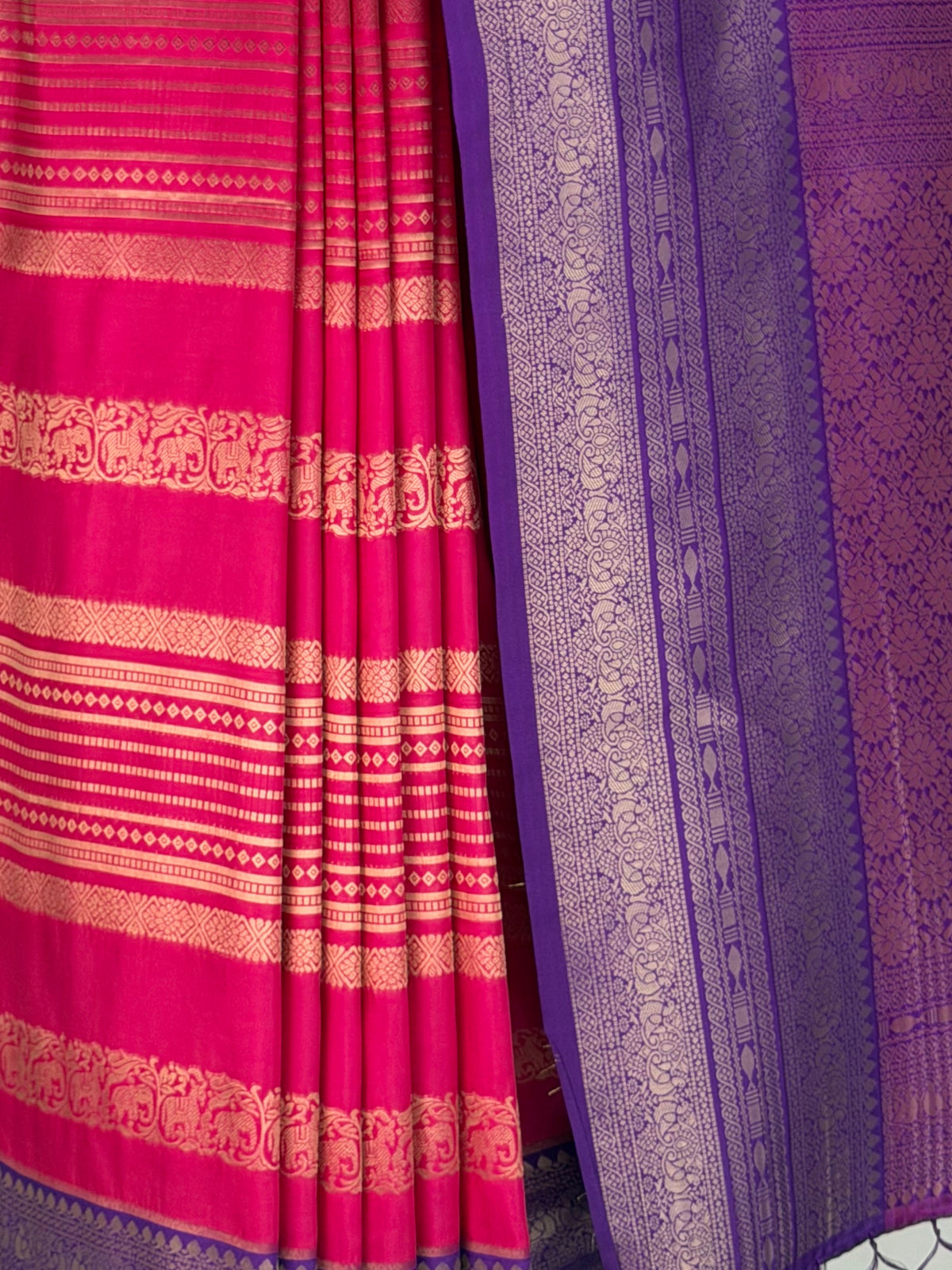 MIMOSA Rani Kanjivaram Art Silk Saree — fleets shot full lifestyle
