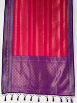 MIMOSA Rani Kanjivaram Art Silk Saree — pallu and zari work detail