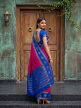 MIMOSA Rani Mysore Silk Crepe Saree — pose 7 styling detail