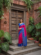 MIMOSA Rani Mysore Silk Crepe Saree — pose 9 styling detail