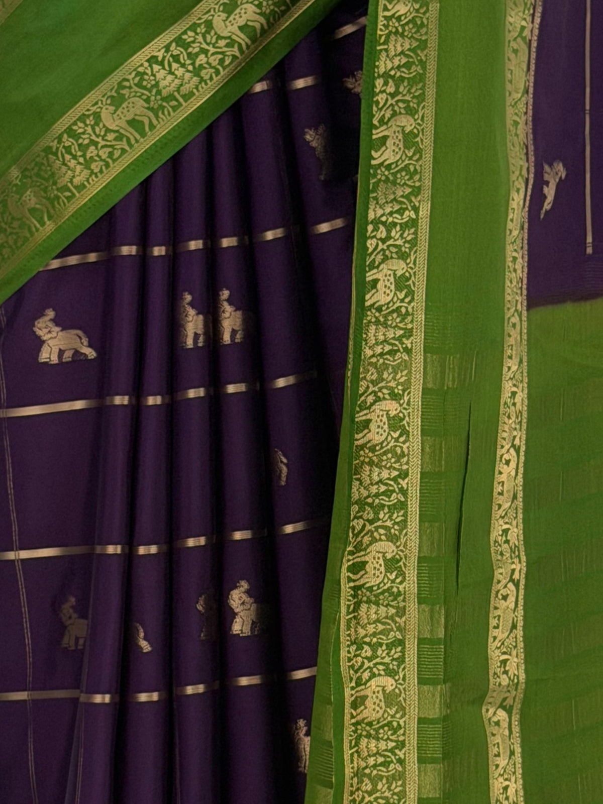MIMOSA Jamun Mysore Silk Saree — fleets shot full lifestyle
