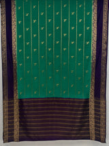 MIMOSA Rama Mysore Silk Saree — pallu and zari work detail
